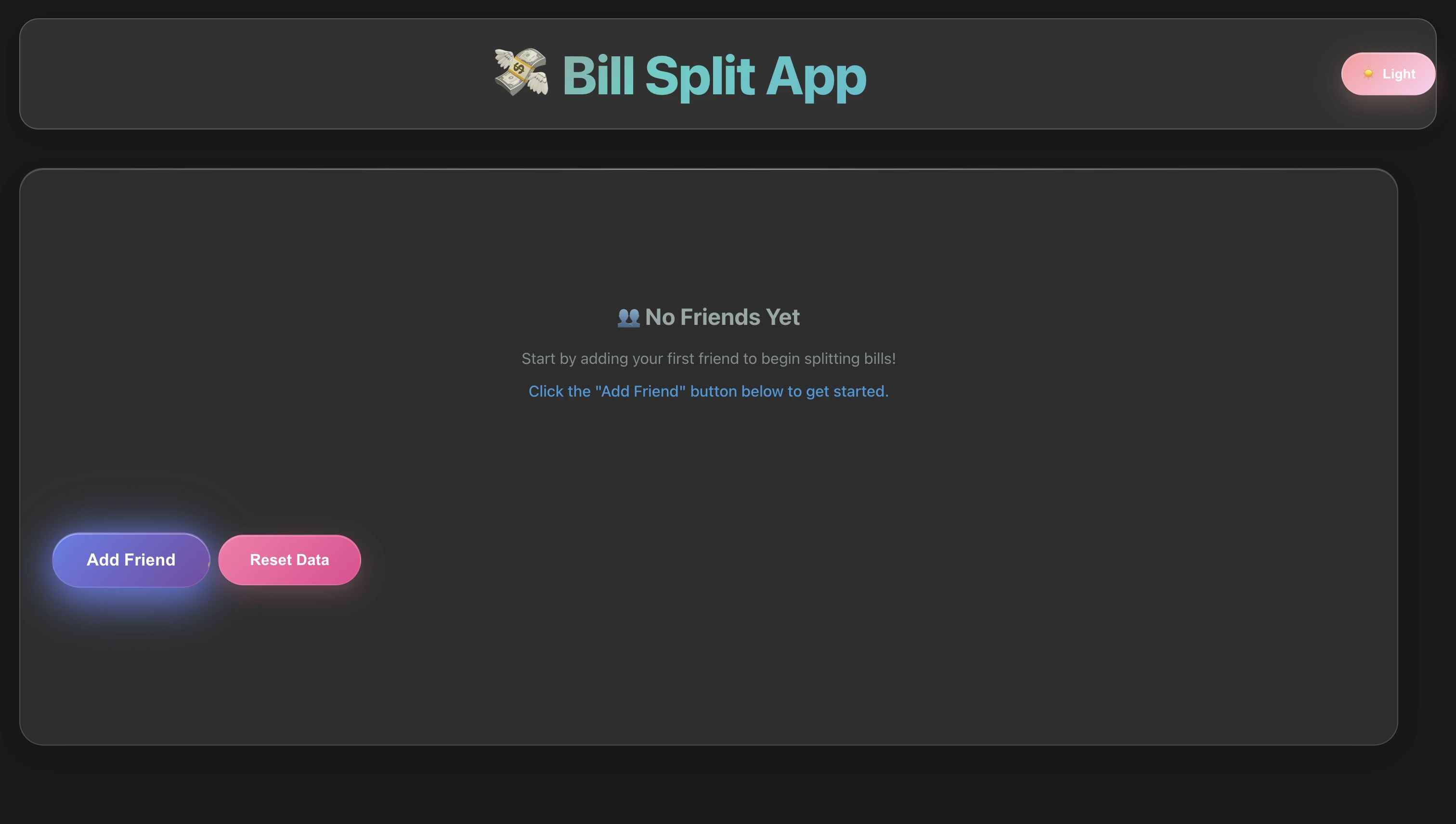 Bill Split App